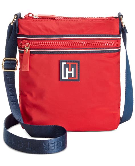 tommy hilfiger red crossbody bag